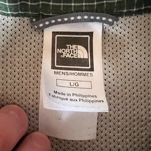 Green The North Face Checkered Short Sleeve Button Down - Picture 5 of 6